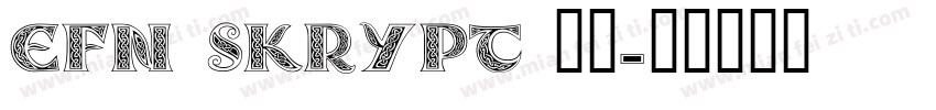 EFN Skrypt 字体字体转换